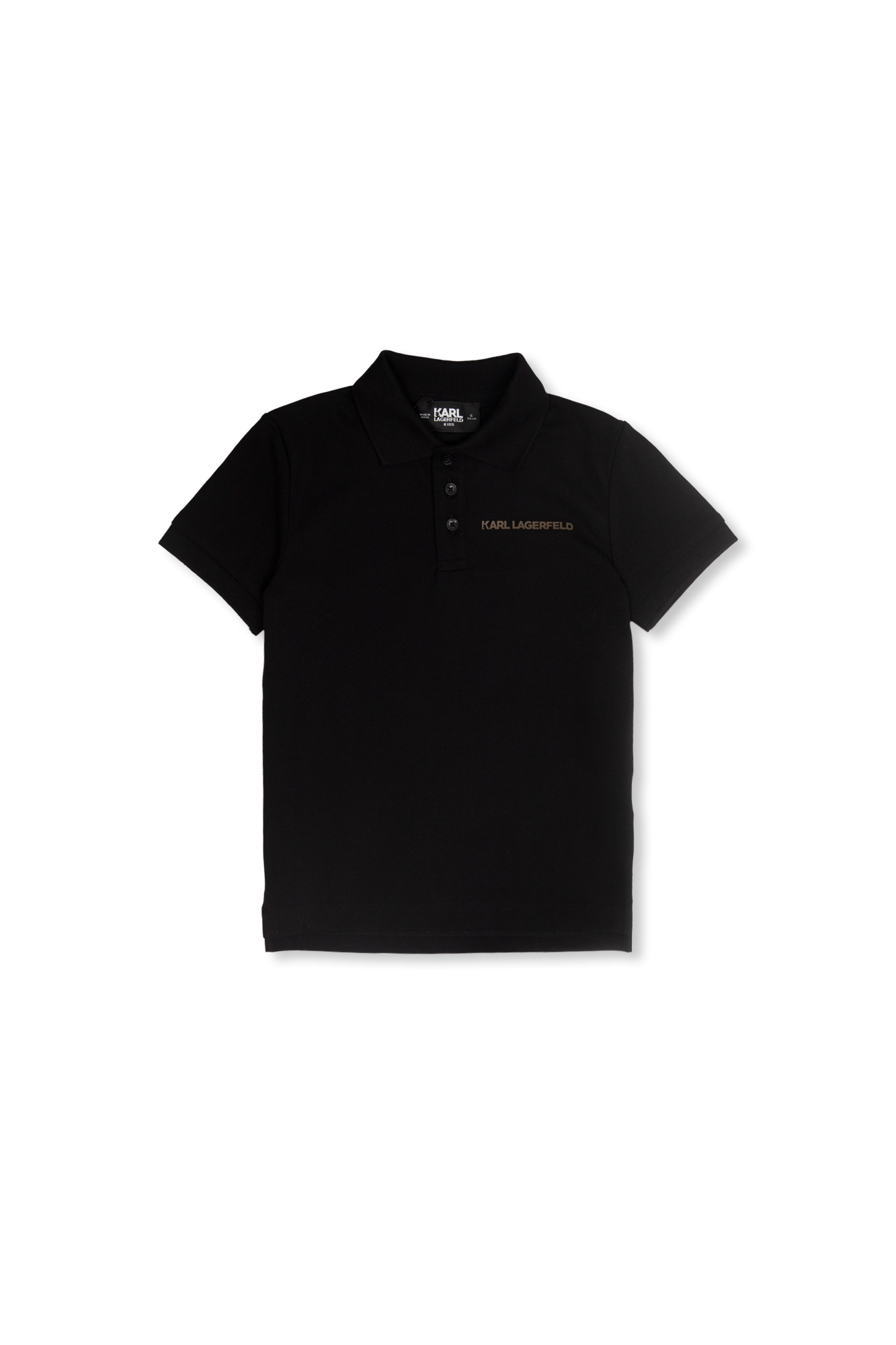 hkt long sleeve stripe rugby polo shirt - Black buttoned